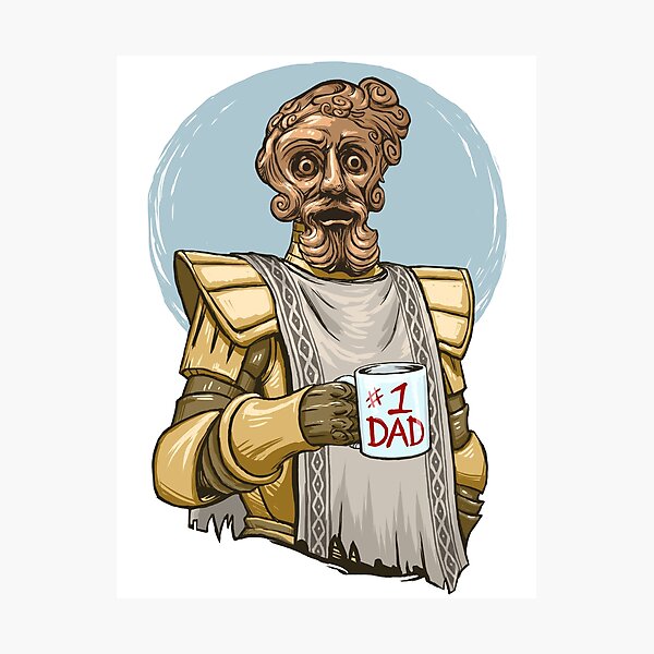 Giant Dad Photographic Print