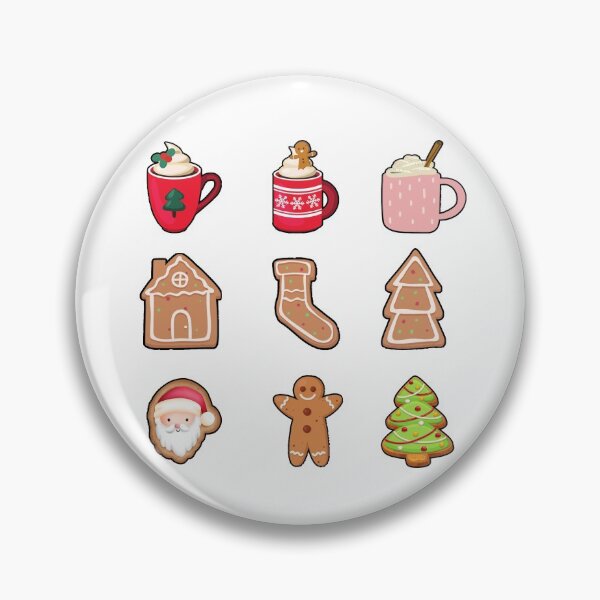 Artikelvorschau, Lebkuchen Christmas Santa Eggnog Cookie - süßes Ingwer- und Weihnachtsbrot-Aufkleberpaket entworfen und verkauft von andrei49387.