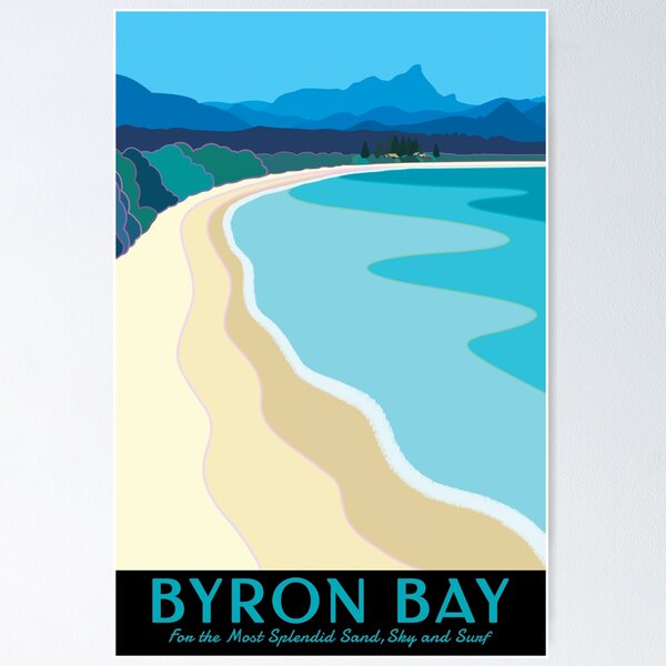 Item preview, Byron Bay Vintage Style Travel Art - Australia designed and sold by Jazznote.