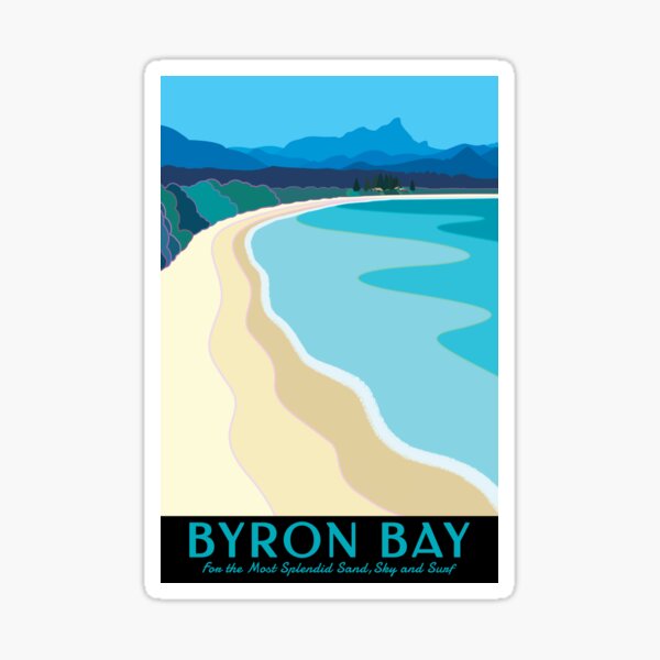 Item preview, Byron Bay Vintage Style Travel Art - Australia designed and sold by Jazznote.