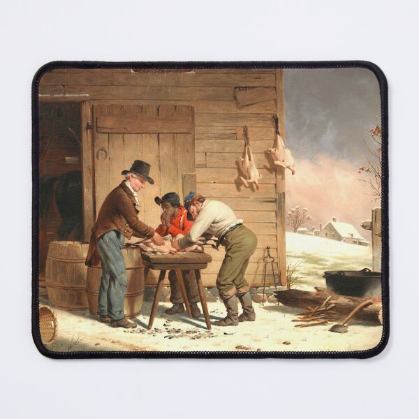 Item preview, Plucking birds for Christmas vintage painting designed and sold by Lady-Frost.