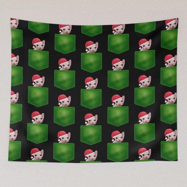Item preview, Funny Bingus Cat Meme - Christmas Cat Meme Pocket designed and sold by cannevas.