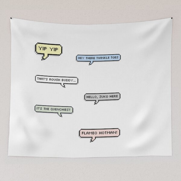 Item preview,  Zuko Quotes Pack - Pixel Speech Bubble colorful  designed and sold by AnimeWorld8.