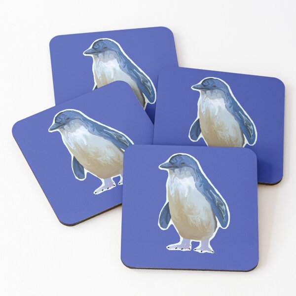 Item preview, Penguin Blue block colour background designed and sold by Backstreet Lobotomy.