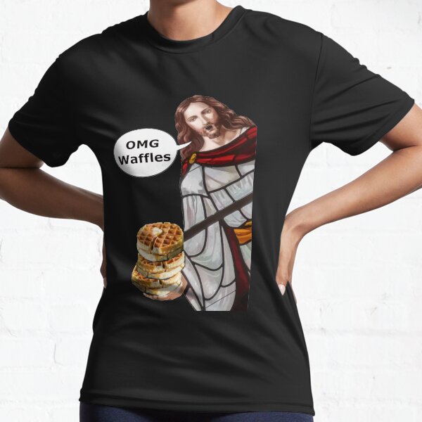 Jesus OMG waffles Active T-Shirt