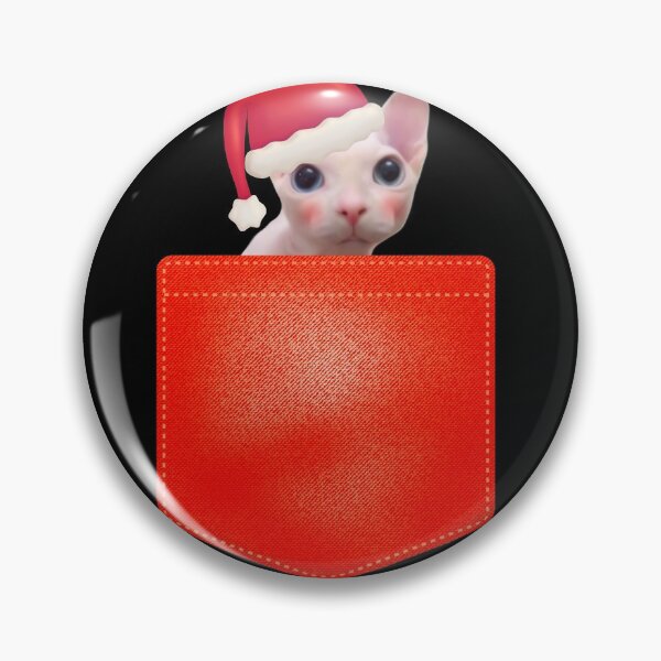 Item preview, Funny Bingus Christmas Cat Meme - Cat Meme Pocket designed and sold by cannevas.