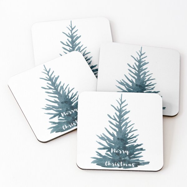 Item preview, Minimalist Christmas tree watercolour illustration designed and sold by Brightful Creations .