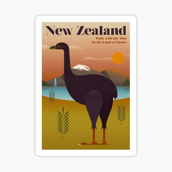 Item preview, NEW ZEALAND; Vintage Travel and Tourism Print designed and sold by posterbobs.