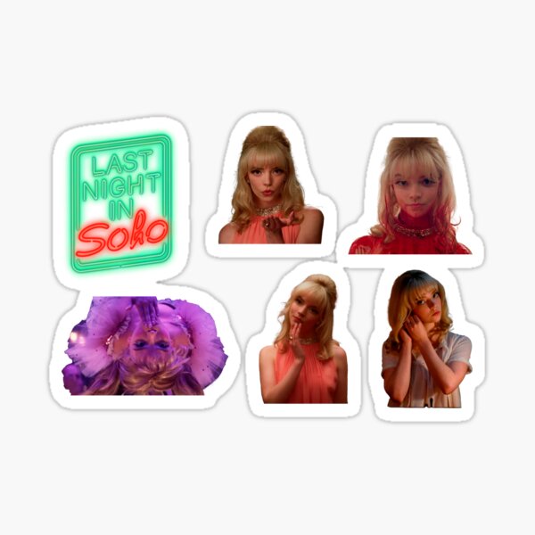 last night in soho anya taylor joy stickers set Sticker