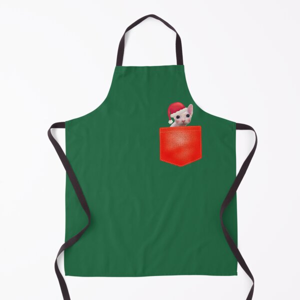 Item preview, Bingus Meme Santa Cat Meme - Christmas Cat Meme Pocket - Green designed and sold by cannevas.