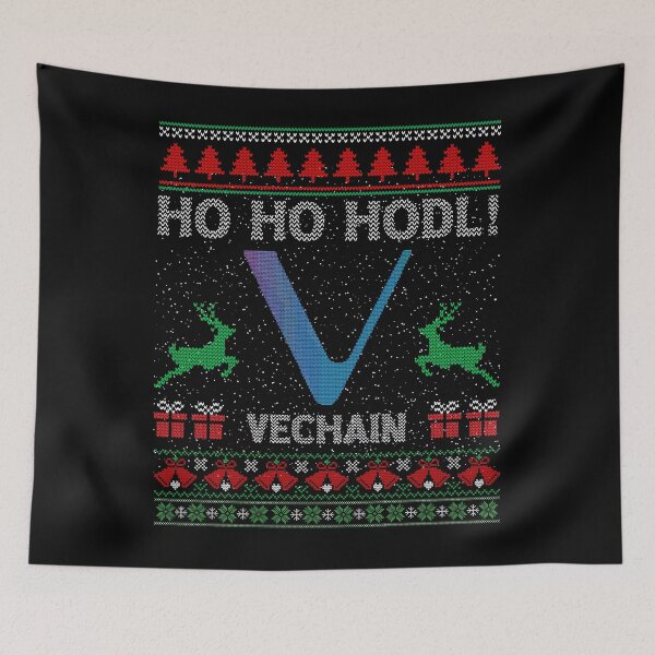 Item preview, Ugly Sweater Christmas Vechain VET Coin HO HO HODL Crypto Token Cryptocurrency Blockchain Wallet designed and sold by AriellaGross.