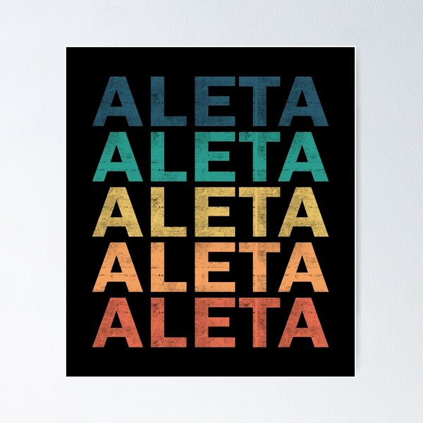 Item preview, Camiseta con nombre de Aleta - Aleta Vintage Retro Camiseta con artículo de regalo con nombre de Aleta designed and sold by mackpatsy.