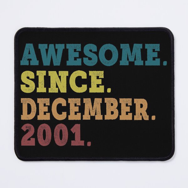 Item preview, Awesome Since December 2001 Retro Vintage 20th Birthday Gift designed and sold by designbychow.