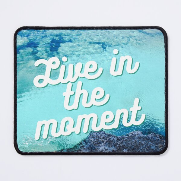 Item preview, Live in the moment ocean blue waves design designed and sold by Lorify.