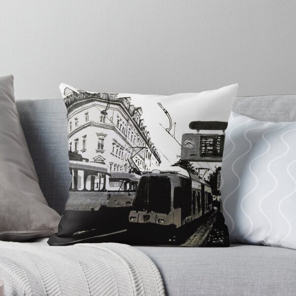 Item preview, Electric Trams stopping in an historic European city designed and sold by BryanProjects.