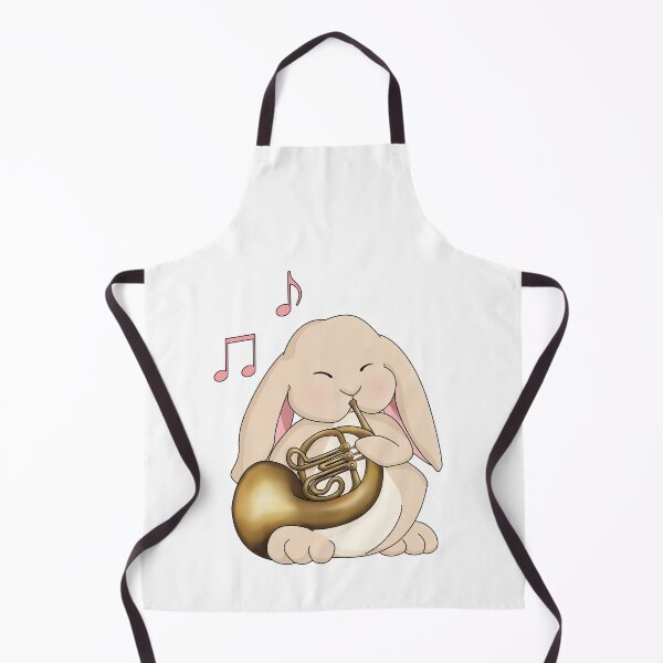 Item preview, Cute Bunny Playing French Horn designed and sold by Jazznote.