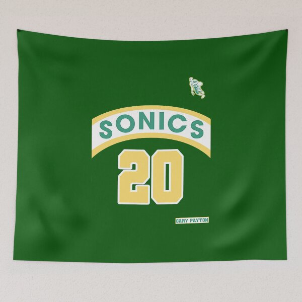 Item preview, Gary Payton Retro Supersonics Jersey 90s Style Fan Art  designed and sold by Castles2206.