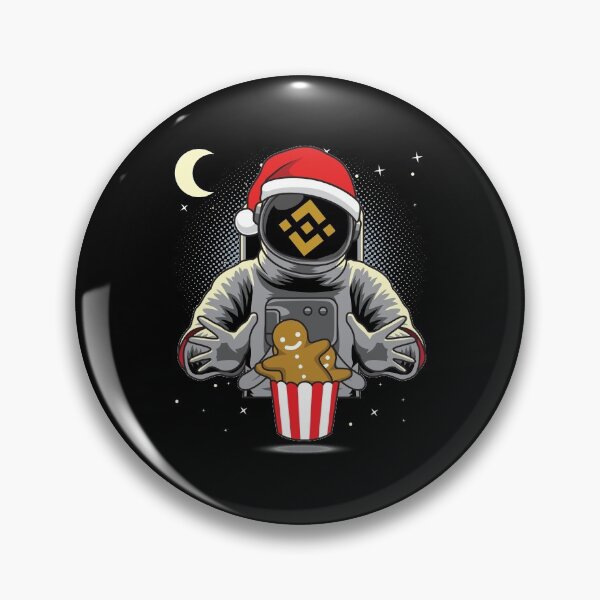 Item preview, Astronaut Christmas Binance BNB Coin To The Moon Crypto Token Blockchain Cryptocurrency Wallet designed and sold by JaxonBrown.