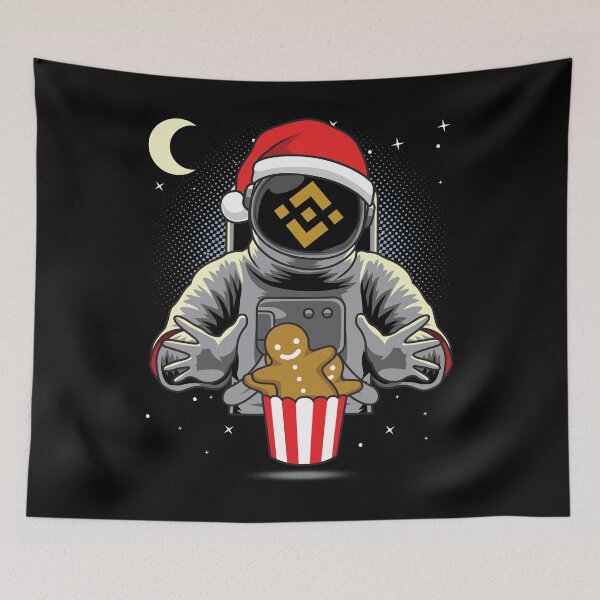 Item preview, Astronaut Christmas Binance BNB Coin To The Moon Crypto Token Blockchain Cryptocurrency Wallet designed and sold by JaxonBrown.