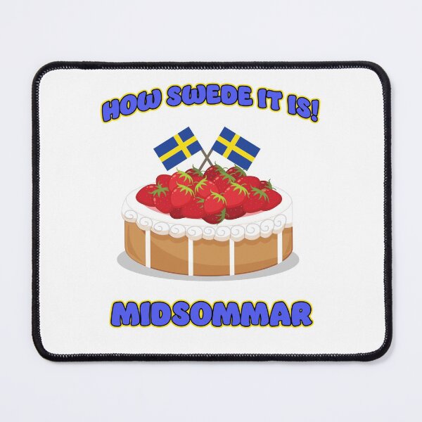 Item preview, How Swede It Is Midsommar Midsummer Strawberry Cake designed and sold by funnytshirtemp.