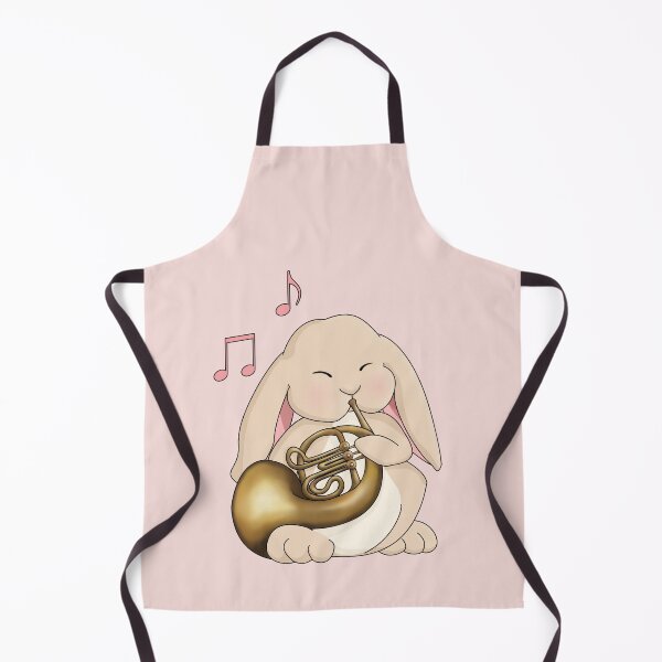Item preview, Cute Bunny Playing French Horn - on Pink designed and sold by Jazznote.