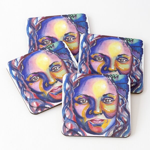 Item preview, Woman colors modern art designed and sold by Marbelayart.