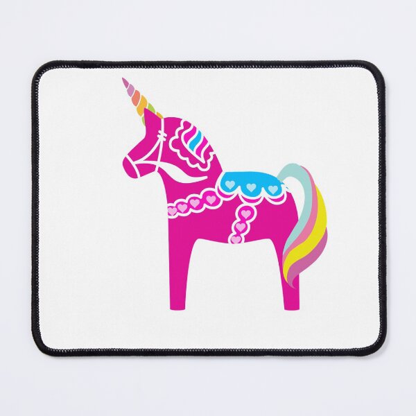Item preview, Pink Dala Unicorn Horse Fun Swedish designed and sold by funnytshirtemp.