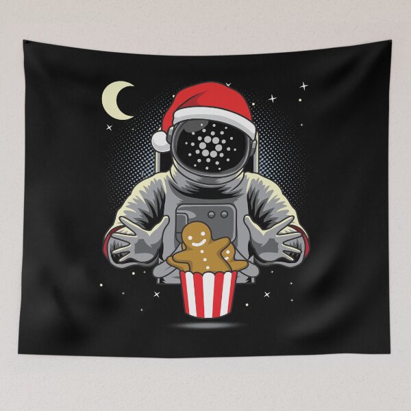 Item preview, Astronaut Christmas Cardano ADA Coin To The Moon Crypto Token Blockchain Cryptocurrency Wallet designed and sold by JaxonBrown.