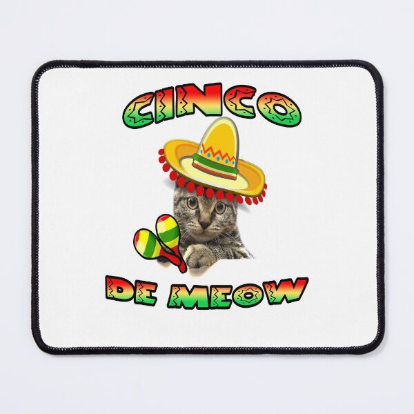 Item preview, Cinco De Meow Kitty Cat Sombrero Maracas Mexican Fun designed and sold by funnytshirtemp.