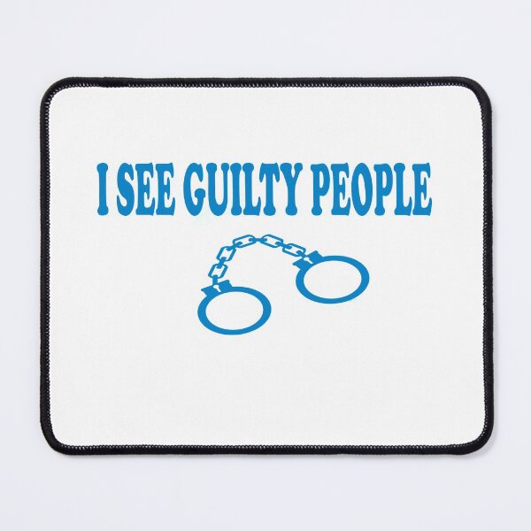 Item preview, I See Guilty People Corrections Officer Funny Humor Handcuff designed and sold by funnytshirtemp.