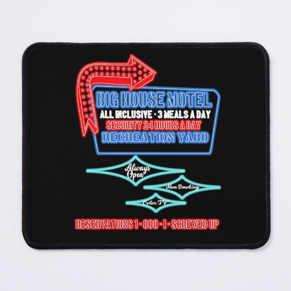 Item preview, Big House Motel Neon Funny Jail Humor Corrections Officer designed and sold by funnytshirtemp.