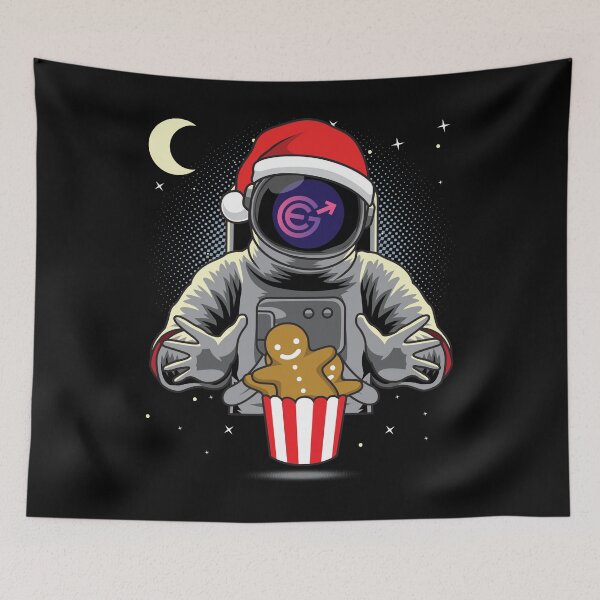 Item preview, Astronaut Christmas Evergrow EGC Coin To The Moon Crypto Token Blockchain Cryptocurrency Wallet designed and sold by JaxonBrown.