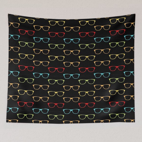 Item preview, Colorful Hipster Eyeglasses Pattern Cute And Beautiful Eyeglasses Pattern designed and sold by SeemDev786.