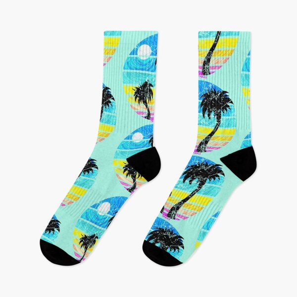 Item preview, Tropical Retro Sunset (Distressed Version) designed and sold by JanGrackle.