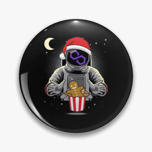 Item preview, Astronaut Christmas Polygon Matic Coin To The Moon Crypto Token Blockchain Cryptocurrency Wallet designed and sold by JaxonBrown.