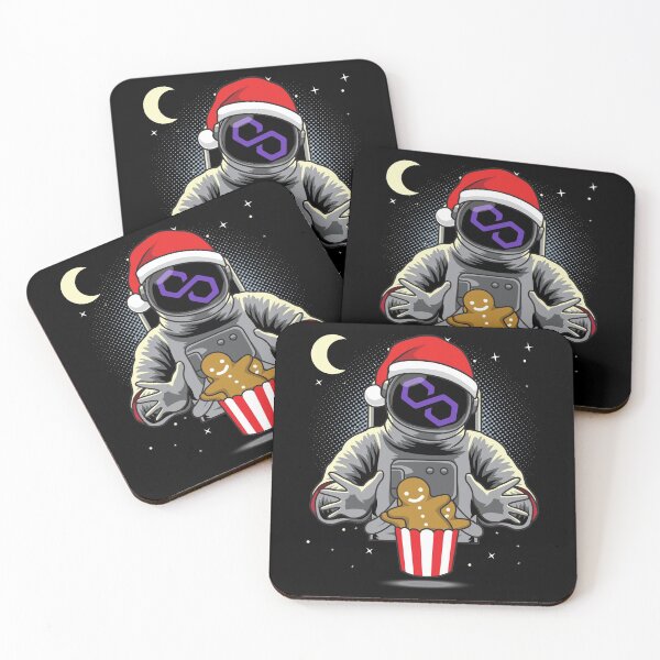 Item preview, Astronaut Christmas Polygon Matic Coin To The Moon Crypto Token Blockchain Cryptocurrency Wallet designed and sold by JaxonBrown.