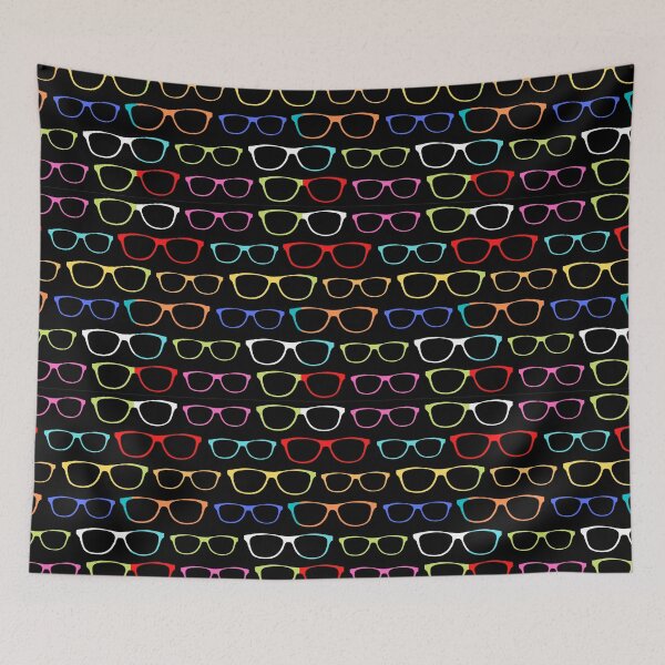 Item preview, Colorful Hipster Eyeglasses Pattern Cute And Beautiful Eyeglasses Pattern designed and sold by SeemDev786.