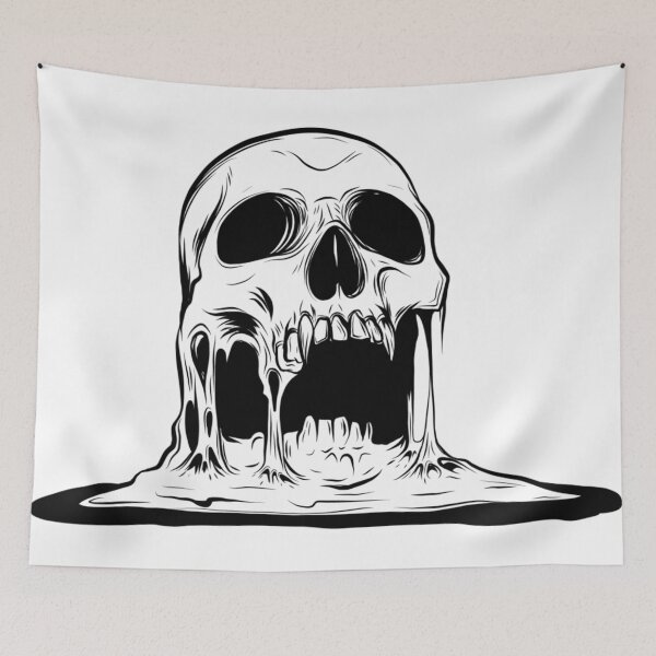 Item preview, sad skull designed and sold by aciddes.