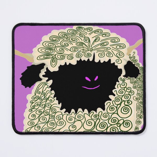 Item preview, Valais black nose sheep with pink lips - biffybobcat designed and sold by biffybobcat.