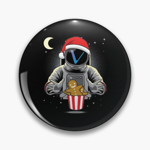Item preview, Astronaut Christmas Vechain VET Coin To The Moon Crypto Token Blockchain Cryptocurrency Wallet designed and sold by JaxonBrown.