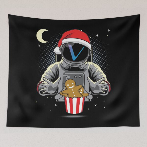 Item preview, Astronaut Christmas Vechain VET Coin To The Moon Crypto Token Blockchain Cryptocurrency Wallet designed and sold by JaxonBrown.