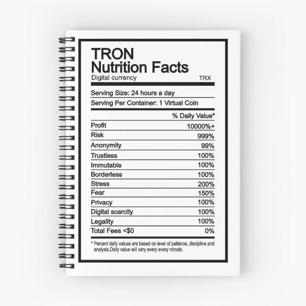 Item preview, Funny TRON Nutrition Facts designed and sold by JakubkoJunak.