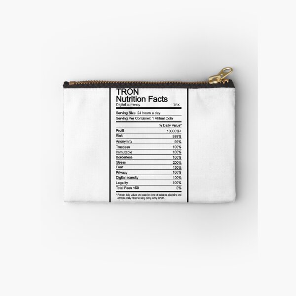 Item preview, Funny TRON Nutrition Facts designed and sold by JakubkoJunak.