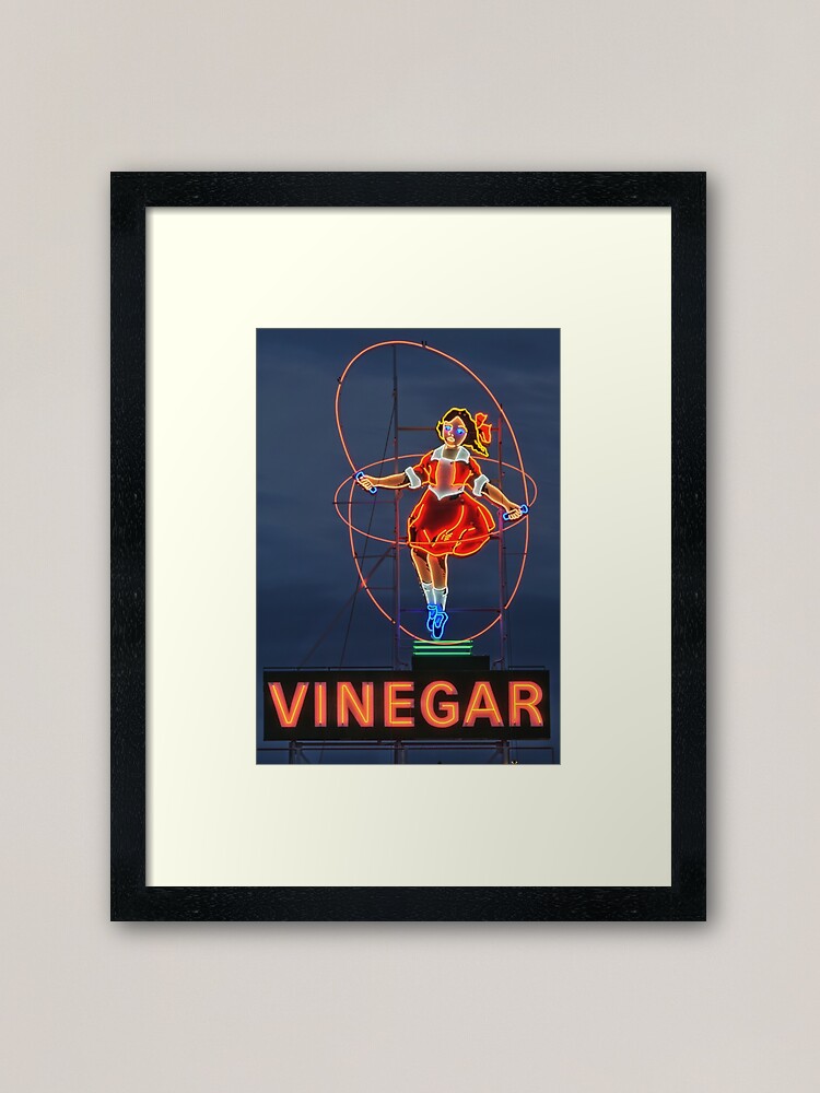 "Skipping Girl Vinegar • Melbourne • Victoria" Framed Art Print for