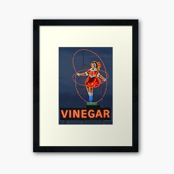 Skipping Girl Vinegar • Melbourne • Victoria Framed Art Print