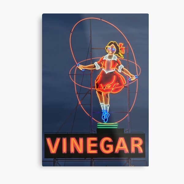 Skipping Girl Vinegar • Melbourne • Victoria Metal Print