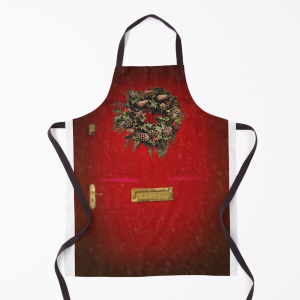 Item preview, Wreath on red door designed and sold by Lyn Randle.