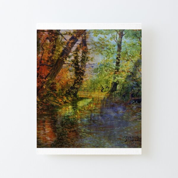 Egon Schieles Winding Brook From 1906. Canvas Mounted Print
