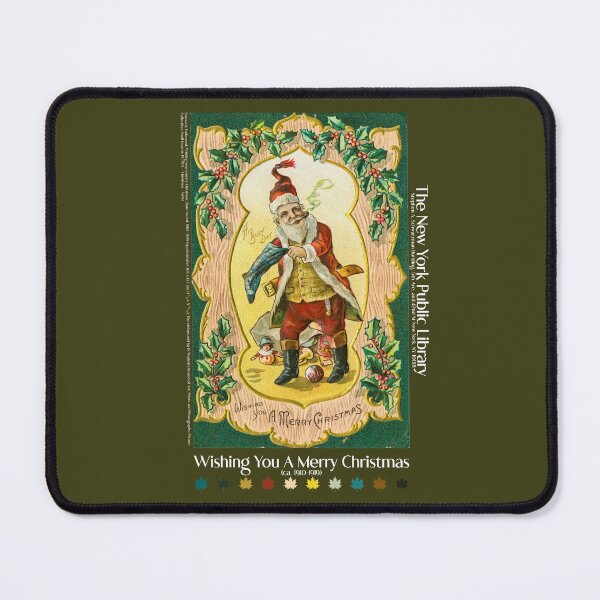 Item preview, Retro Old Fashioned Merry Christmas Stockings Santa Claus Nostalgic Floral Ornament Art Decoration designed and sold by AesthetesLegacy.
