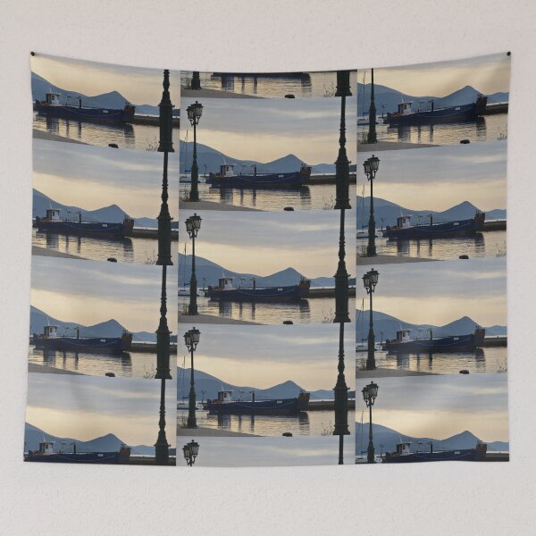 Item preview, Landing Craft In The Gulf Of Corinth designed and sold by Malcolm Snook.